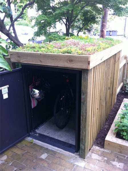 Bike Locker for storing 2 bikes | metal bike lockers from Asgard