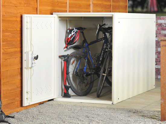 outdoor bike shed