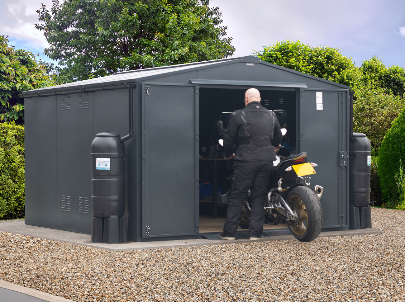 Garrison Motorcycle Workshop Shed