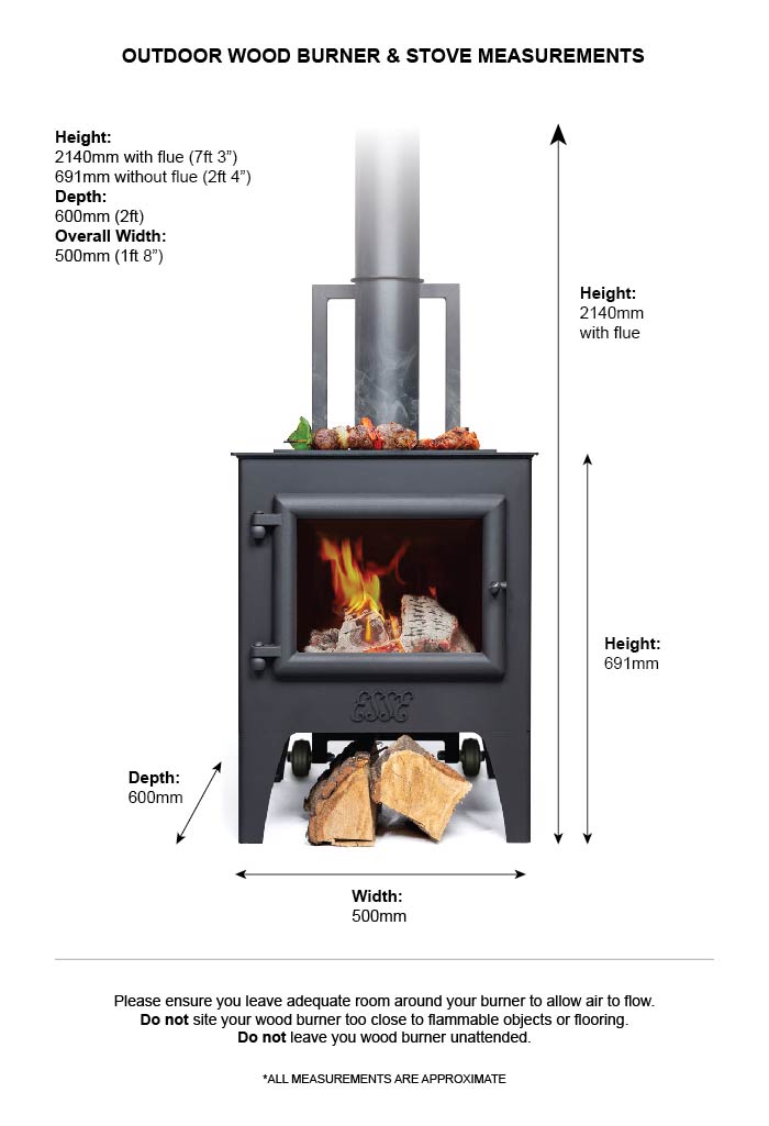 Asgard Outdoor Log Burning Stove